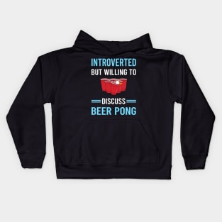 Introverted Beer Pong Kids Hoodie